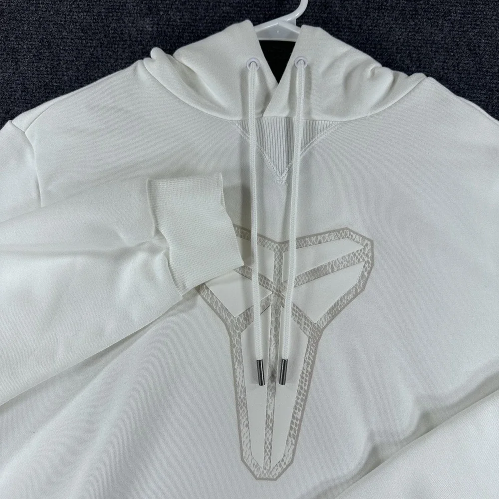 Nike Kobe Bryant Halo White Hoodie Sweatshirt Men's Sz L (HF0066 100)